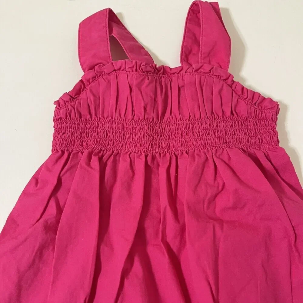 Gymboree Floral Mermaid Pink Smocked Dress and Bloomers Girls Size 6-12 Months